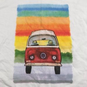 Colorful rainbow surf bus L/S t shirt Men’s M